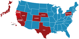Pink Usa Map , Png Download, Transparent Png PNG