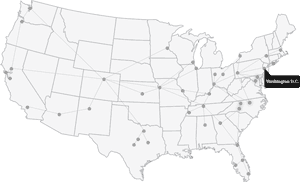Acbj Usa Map Washington Dc - United States Map, HD Png Download PNG