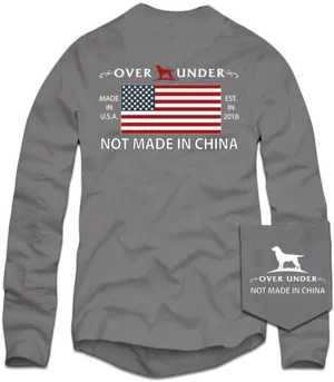 U S A Patriotic Not Madein China Shirt PNG Image