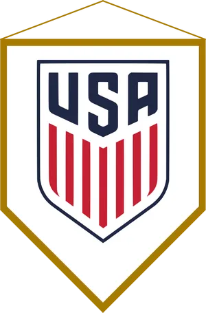 U S A Soccer Team Pennant PNG Image