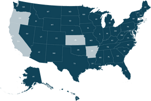 Maps Usa Parkwaypharmacylicensed States 073119 - Economic Center Of The Us, HD Png Download PNG