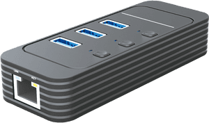 0 3 Port Hub 1 Port Gigabit Ethernet With On / Off - 1 Port Ethernet Switch, HD Png Download PNG with transparent background
