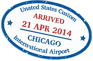 #visa #stamp #passport #travel #us #unitedstates #chicago - Circle, HD Png Download PNG image with transparent background