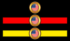 U S Germany Flag Banner PNG image with transparent background