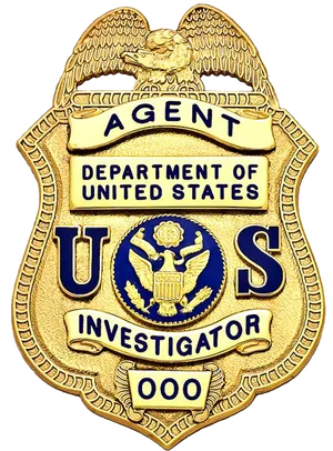 U S Investigator Badge PNG Image