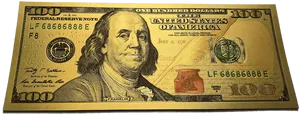 U S100 Dollar Bill Front PNG Image