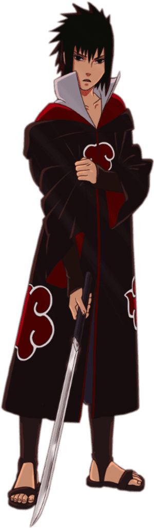 Uchihasasuke Akatsuki Render - Sasuke Uchiha Akatsuki Png PNG image with transparent background