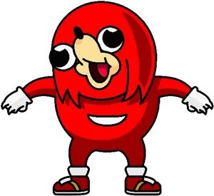 Ugandan_ Knuckles_ Meme_ Character PNG Image