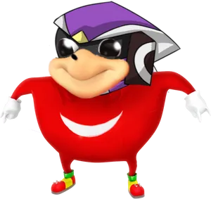 Ugandan Knuckles Meme Character PNG Image