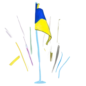 Ukraine Flag Sketch Png 81 PNG Image