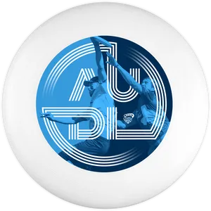 Ultimate Frisbee Action Graphic Disc PNG Image