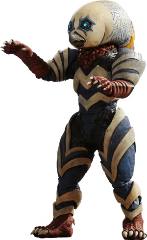 Ultraman Alien Character Model PNG Image