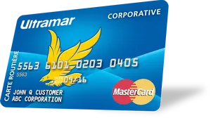 Ultramar Corporate Mastercard Mockup PNG Image