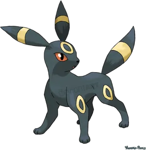 Umbreon Pokemon Artwork PNG Image