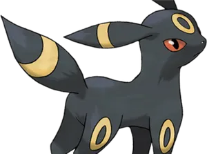 Umbreon Pokemon Illustration PNG Image