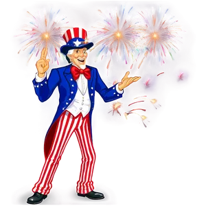 Uncle Sam Fireworks Png 06122024 PNG Image