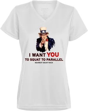 Uncle Sam Fitness T Shirt Design PNG Image