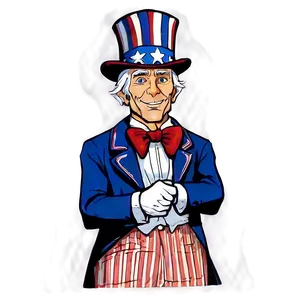 Uncle Sam Independence Day Png Pde PNG Image