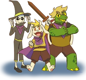 Undertale_ Characters_ Group_ Artwork PNG Image