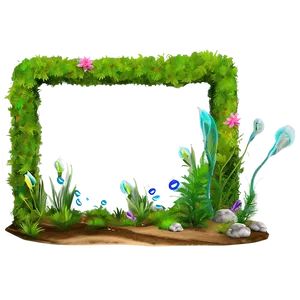 Underwater Floral Scene Png 06132024 PNG Image