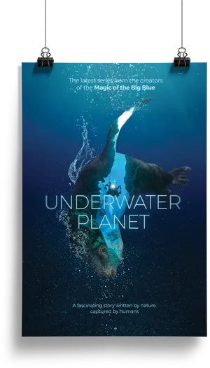 Underwater Planet Series Poster PNG Image