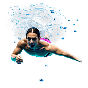 Underwater Swimming Race PNG 05212024 PNG image with transparent background