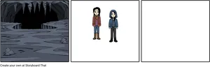 Underworld_ Cave_and_ Two_ Characters PNG Image