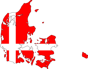 Unfinishedarticleart - Denmark Map Flag Png, Transparent Png PNG image with transparent background