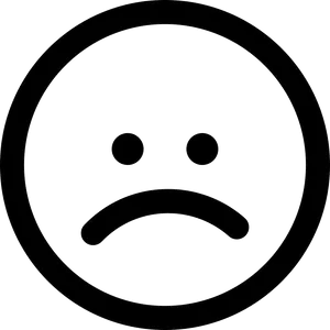 Unhappy Face Icon PNG Image