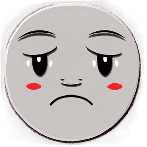 Unhappy Face Illustration PNG 05232024 PNG image with transparent background
