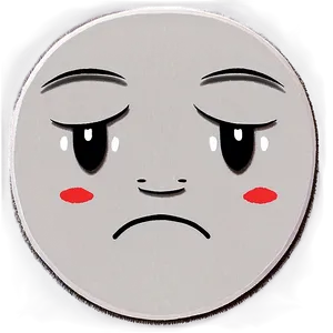 Unhappy Face Illustration Png 05232024 PNG Image