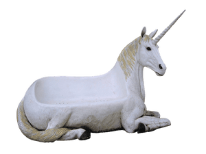 Unicorn Bathtub Sculpture PNG image with transparent background