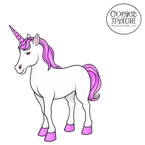 Unicorn Coloring Page Png 06132024 PNG Image