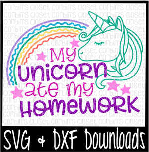 My Unicorn Ate My Homework - Unicorn Ate My Homework Svg, HD Png Download PNG image with transparent background