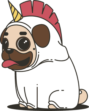 Cartoon Pug, HD Png Download PNG image with transparent background