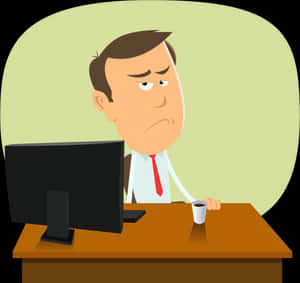 Transparent Cartoon Desk Png - Middle Class Man Clipart, Png Download PNG with transparent background