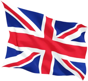 Union Jack Flag Waving PNG Image