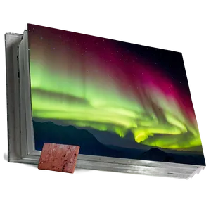 Unique Aurora Over Desert Png Hsg PNG Image