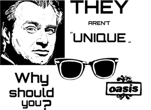 Unique Oasis Ad Campaign PNG image with transparent background