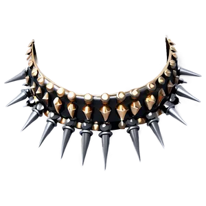 Unique Spiked Choker Collection Png Tpw79 PNG Image