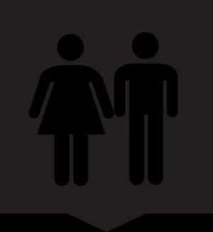 Unisex Restroom Sign PNG image with transparent background