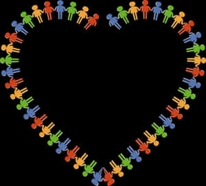 Unity Heart Community Concept PNG image with transparent background
