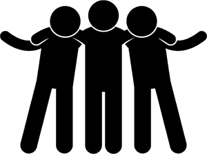 Friendship Symbol Computer Icons Clip Art - Family And Friends Icon, HD Png Download PNG image with transparent background