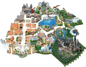 Map - Universal Studios Map Japan, HD Png Download PNG image with transparent background