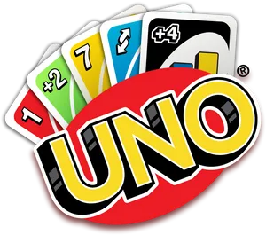 Uno Card Game Logoand Cards PNG Image