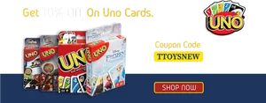 Uno Cards Discount Promotion Banner PNG Image