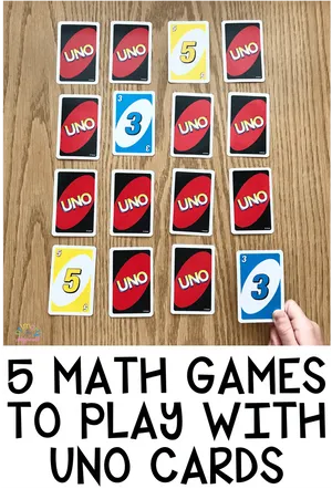 Uno Cards Math Games PNG Image