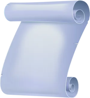 Unrolled Blank Scroll Illustration PNG Image