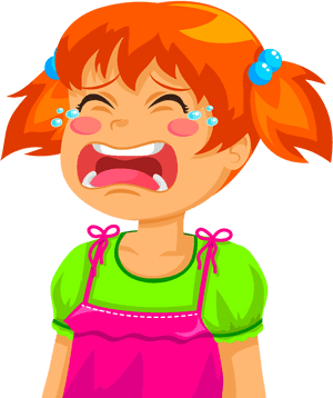 Crying Clipart Toddler - Transparent Girl Cry Clipart, HD Png Download PNG image with transparent background