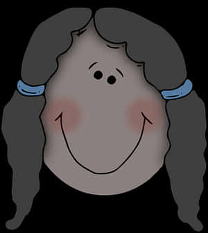 Upside Down Cartoon Face PNG image with transparent background